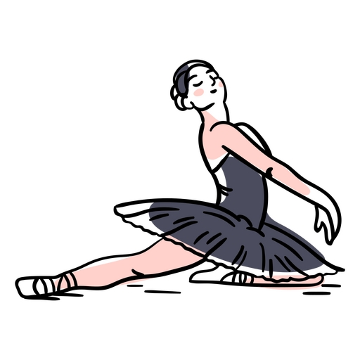 Ballet traditional dancer ballerina people PNG Design