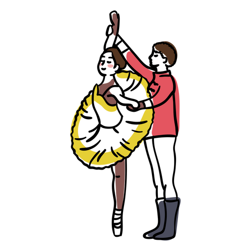 Ballett traditionelle Tänzer Menschen PNG-Design