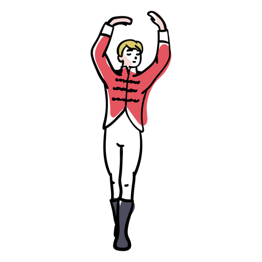 Ballett elegante männliche Tänzer Menschen PNG-Design