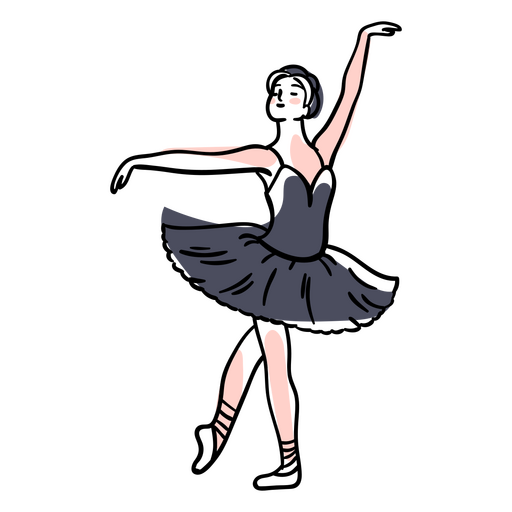 Bailarina de ballet delicada bailarina personas Diseño PNG