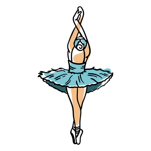 Pessoas de bailarina de balé Desenho PNG