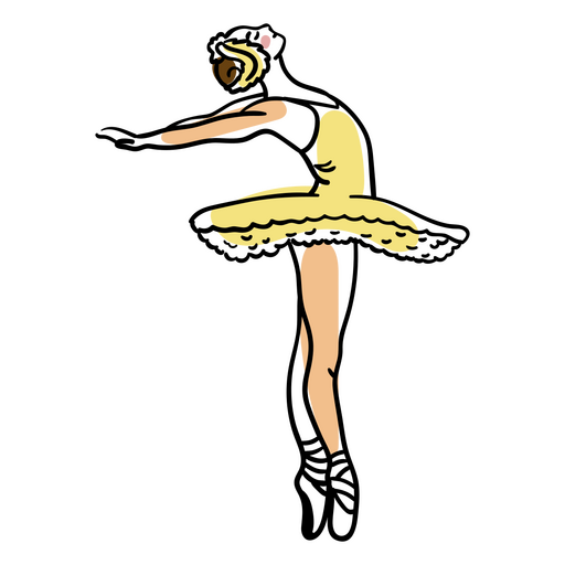 Ballett Pose Ballerina Menschen PNG-Design