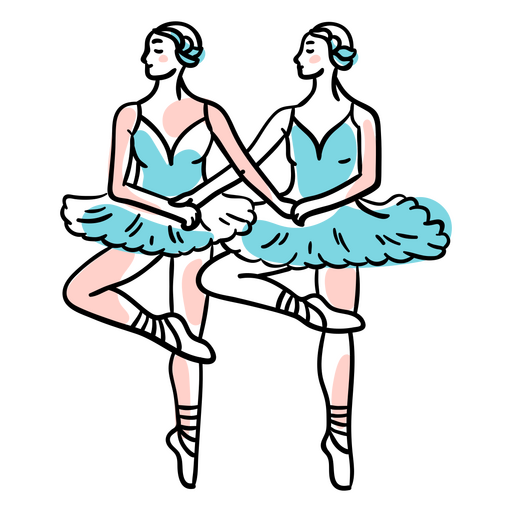 Ballettpaare PNG-Design