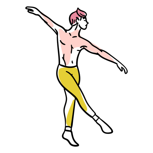 Traditionelle Tänzer des Balletts PNG-Design