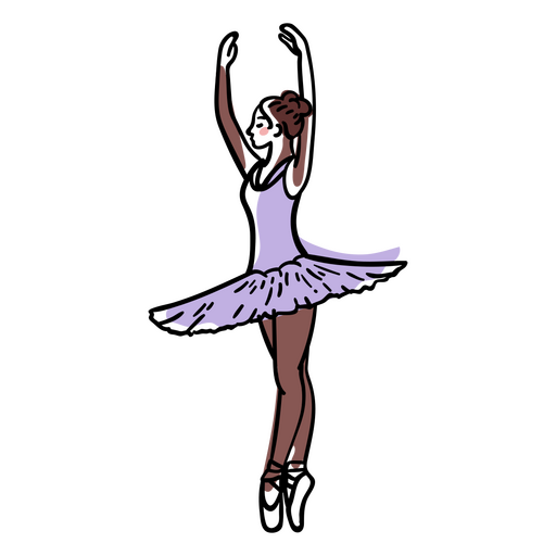 Ballett zarte Ballerina-Leute PNG-Design
