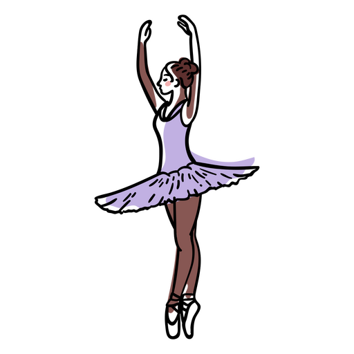 Pessoas delicadas de bailarina de balé Desenho PNG