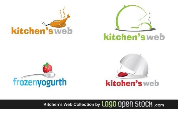 Colección de logos web de cocinas Colección de logos web de cocinas