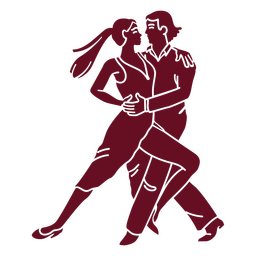 Silhueta de salão de dança Desenho PNG