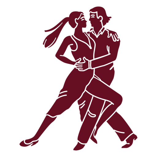 Dancing ballroom silhouette