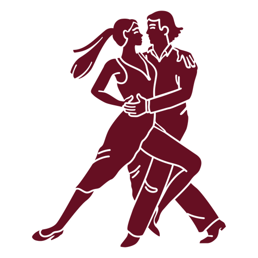 Silhueta de salão de dança Desenho PNG