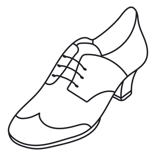 Swing-Tanzschuh PNG-Design