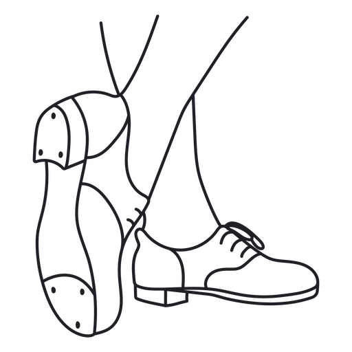 Tap Dancing Shoes PNG Design