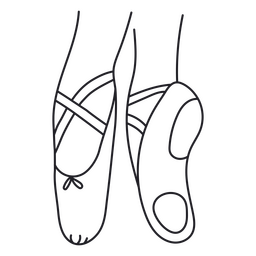 Ballet Pointe Shoes PNG & SVG Design For T-Shirts