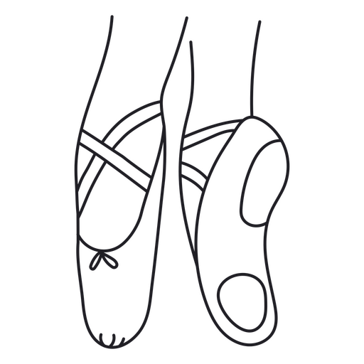 Ballet Pointe Shoes PNG & SVG Design For T-Shirts