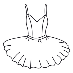 Tutu para Ballet Desenho PNG