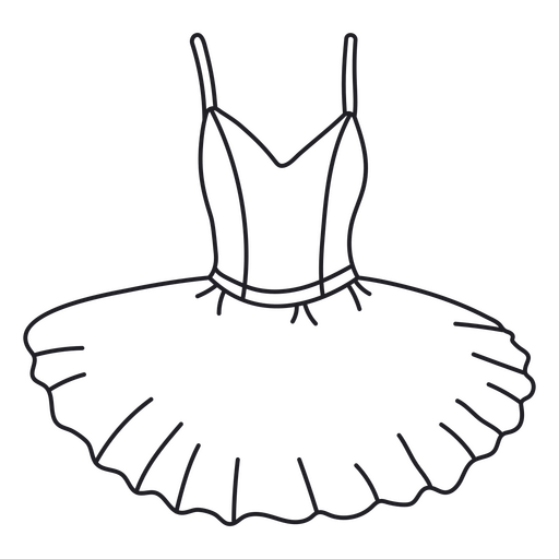 Tutu für Ballett PNG-Design