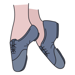 Zapatos de jazz Diseño PNG