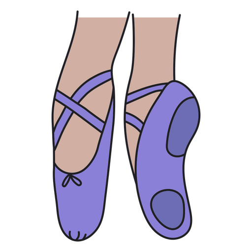 Zapatillas de ballet de punta Diseño PNG