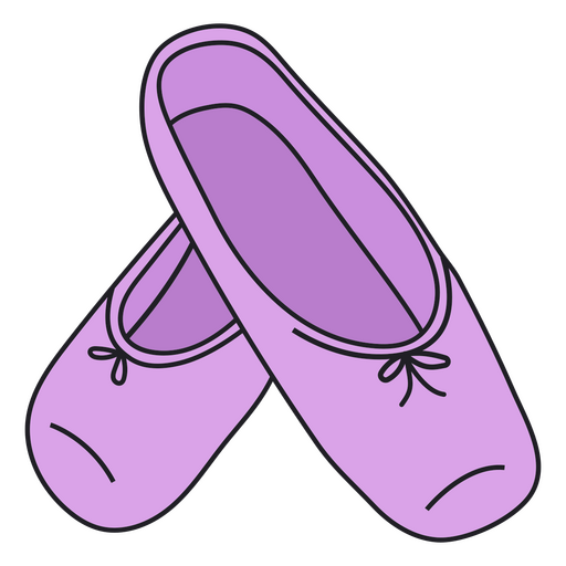 Pair of Ballet Shoes PNG Design