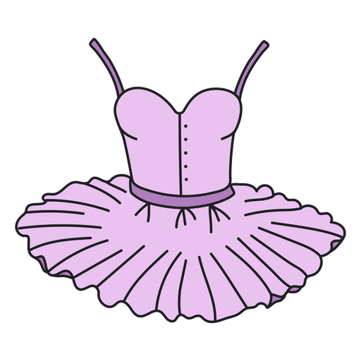 Lila Ballett Tutu PNG-Design