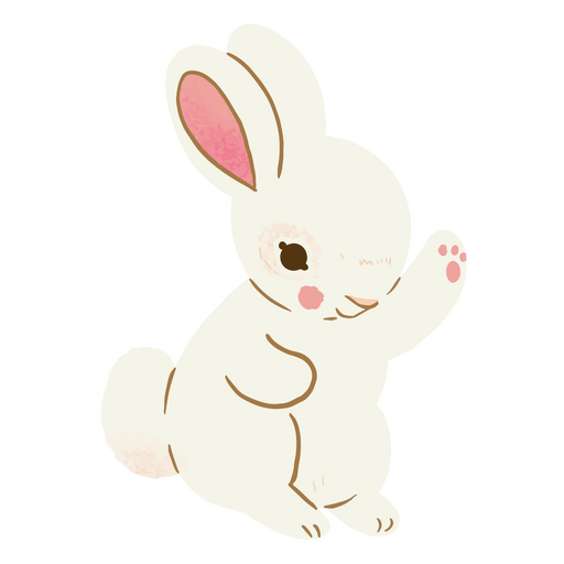 Cute bunny Easter animal PNG Design