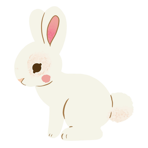 Nettes Kaninchen-Ostern-Tier PNG-Design