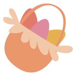 Huevos de vacaciones de cesta de Pascua Diseño PNG