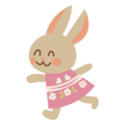 Lindo animal de conejito de Pascua Diseño PNG