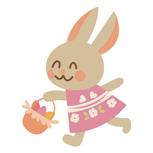 Cute Easter basket bunny animal