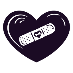 Pet Heart With Bandaid PNG & SVG Design For T-Shirts