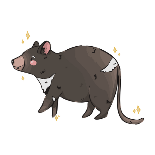 Netter tasmanischer Teufel PNG-Design