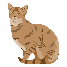 Bengal cat animal PNG Design Transparent PNG