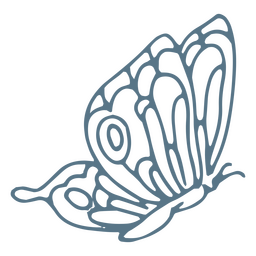 Spring butterfly stroke icon PNG Design