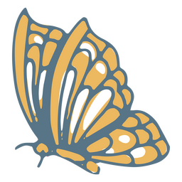 Spring butterfly nature icon PNG Design