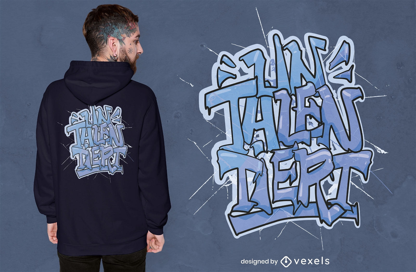 Deutsches Zitat-Graffiti-T-Shirt-Design