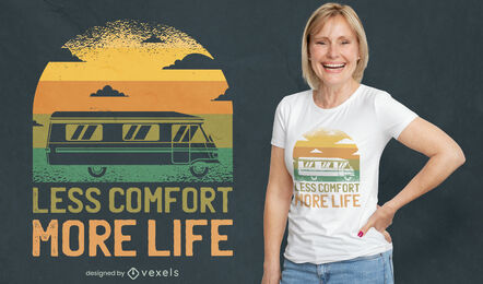 Camper van transportation t-shirt design