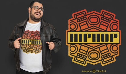 Hiphop music t-shirt design