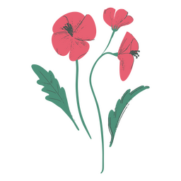 Diseño PNG Y SVG De Icono De Naturaleza De Flores De Primavera Para  Camisetas