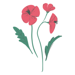 Spring flowers nature icon PNG Design