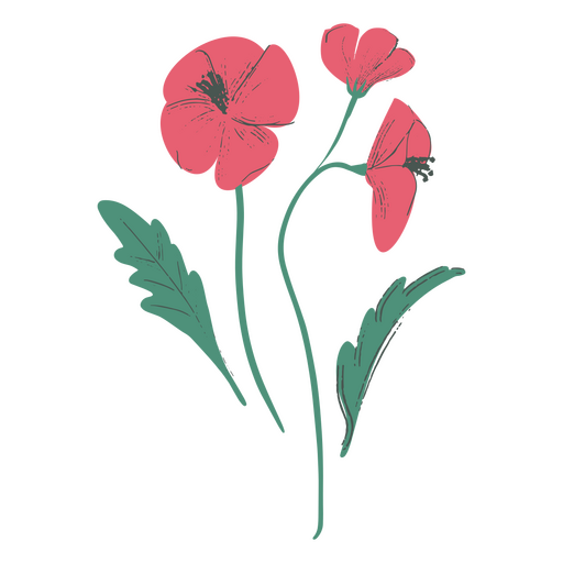Icono de naturaleza de flores de primavera Diseño PNG