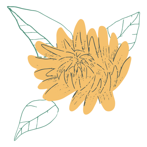ícone da natureza da flor da primavera Desenho PNG
