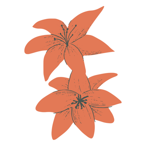 Icono de naturaleza de campo de flores de primavera Diseño PNG