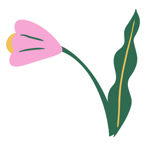 Icono de naturaleza de planta de flor de primavera Diseño PNG