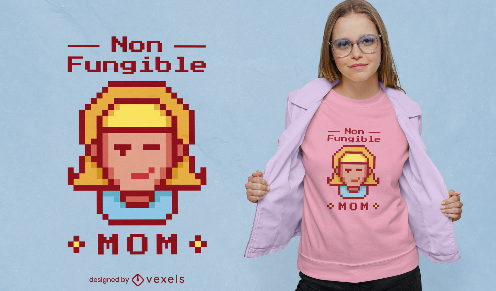 Diseño de camiseta de mamá no fungible NFT