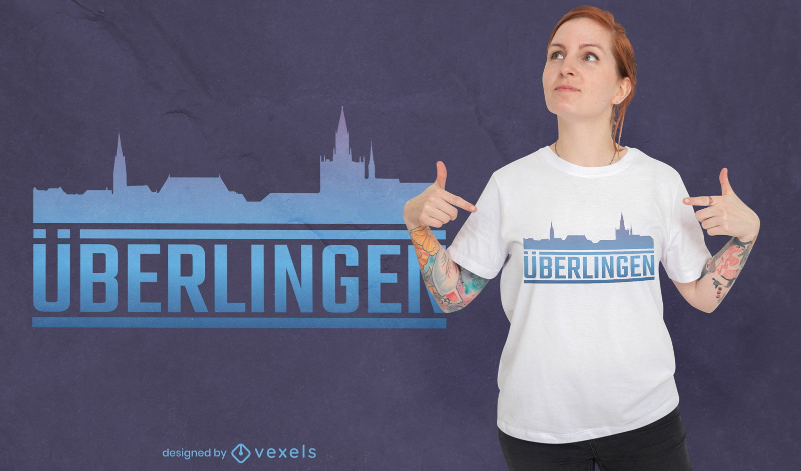 ?berlingen Skyline T-Shirt Design