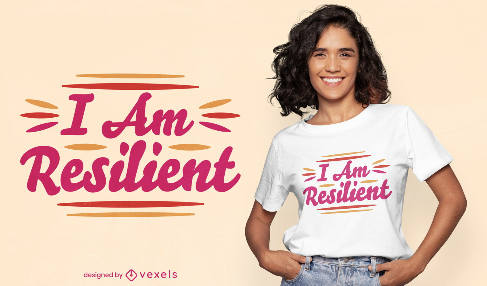 Eu sou design de camiseta resiliente