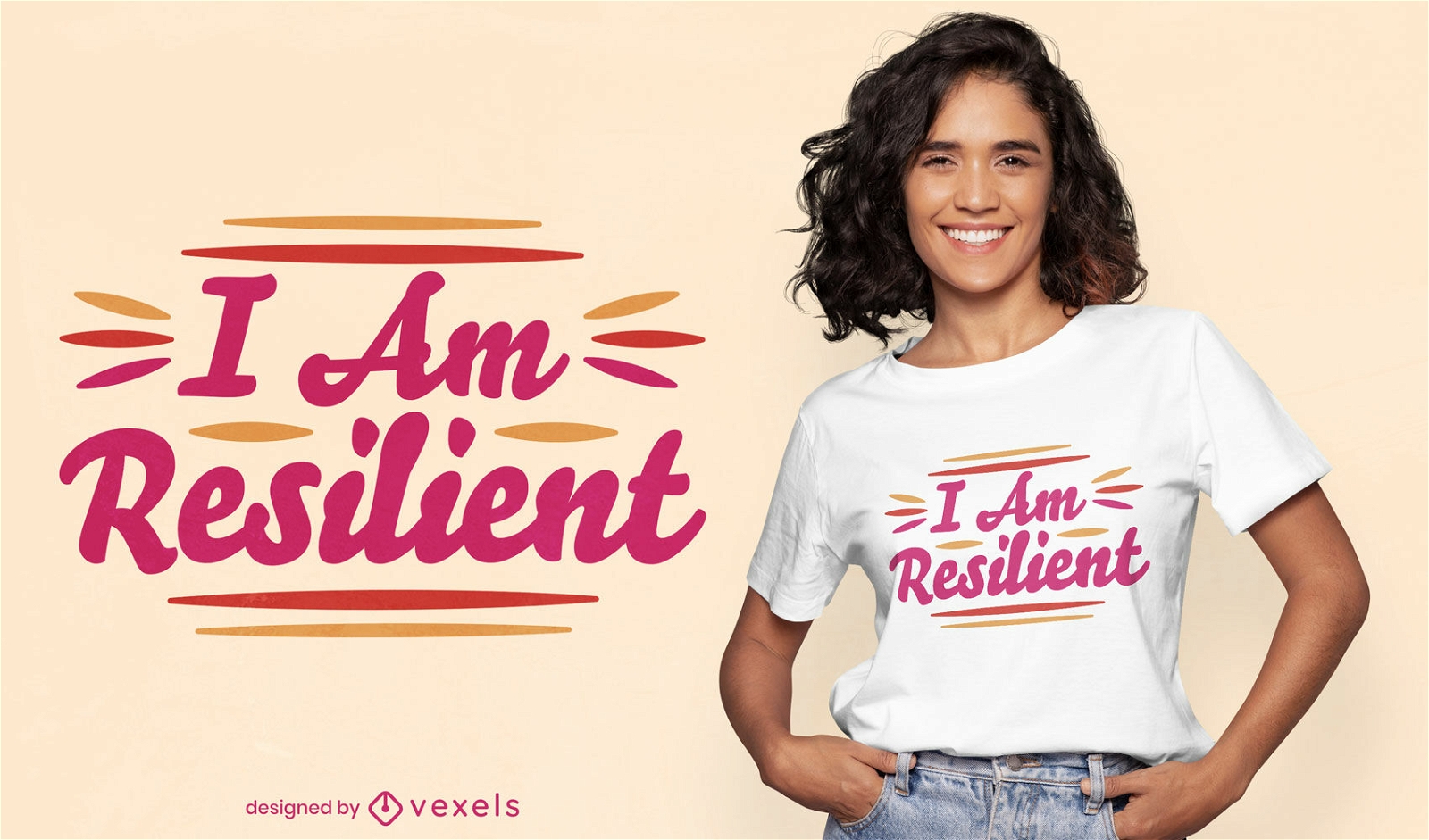 I am resilient t-shirt design