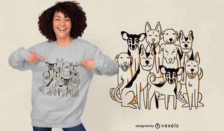 Paria-Hunde-T-Shirt-Design