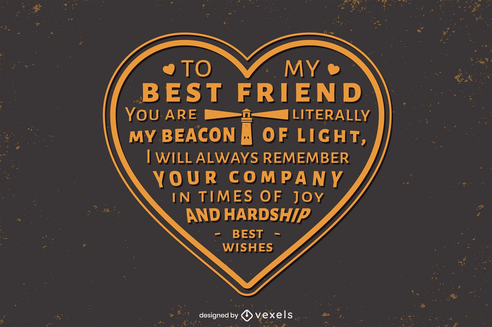 To my best friend heart quote