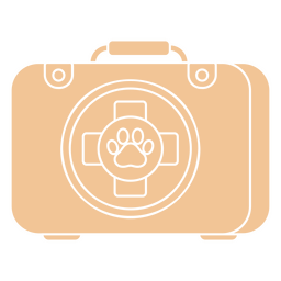 Ícone simples de maleta veterinária Desenho PNG